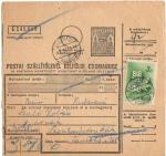 Accompanying address for the parcel. Oroshhaza 1948